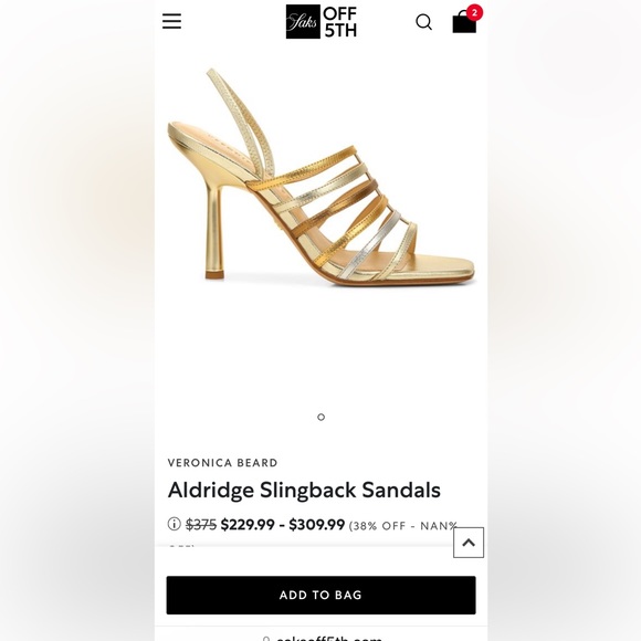 NWOT Veronica Beard Aldridge sandals. Never worn. Size 7.5 - Picture 2 of 5